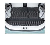 Tapis de Coffre Tapis de Coffre en Cuir pour Dongfeng Forthing M4 U-Tour 2024-2025 6 Places, Housse de Protection Anti-salissure Tapis antidérapant pour Voiture(3pcs Black Beige)