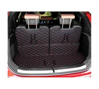 Tapis de Coffre Tapis Principal De Coffre De Voiture Convient pour BYD Tang 2022 - 2025, Housse De Protection Imperméable, Anti-Rayures, Antidérapante(Black Red A)