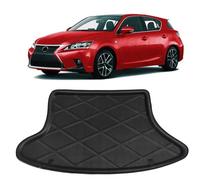 Tapis de Coffre TPE sur Mesude pour Lexus CT200H 2011-2025 No Left Speaker - Protection Imperméable Antidérapante Bord Haut Tapis Toutes Saisons