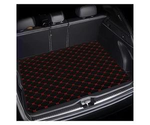 Tapis De Coffre Voiture 1 Pièce À Sangle Sécurisée Antidérapant avec Sangles Sécurisées Tapis De Coffre(Rouge)