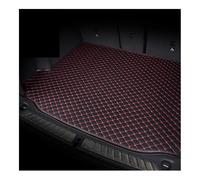 Tapis De Coffre Voiture Compatible avec MG EHS pour MG4 Mulan pour MG5 pour Marvel R 2022 2023 Tapis de Coffre en Cuir synthétique, détails intérieurs(Noir Rouge,for MG 5)