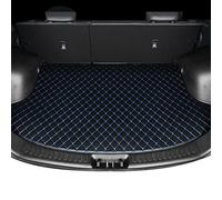 Tapis De Coffre Voiture Personnalisé pour Alfa Romeo pour Giulia pour Mito pour Stelvio pour Giulietta Auto Arrière Boîte Protecteur Cuir Cargo Liner Tapis Plateau(Noir Bleu)