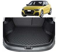 Tapis De Coffre Voiture pour 2019 Audi A1 Sportback (GB) Hatchback, Cuir AntidéRapant ImperméAble à Protection Couverture IntéRieure Styling Accessoires,All-Black