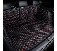 Tapis de Coffre Voiture pour Audi A3 Sportback 8V 2013-2020 (Without Net on Left Side), Cuir Étanche Anti-salissures Antidérapant IntéRieur Accessoire Voiture Protection Coussin,B Black-Red