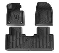 Tapis de Coffre Voiture pour Leapmotor C10 2024-2026 Imperméables Toutes Saisons Noir Tapis Sol Voiture 3D en TPE(LHD 3PCS)