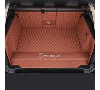 Tapis de Coffre Voiture pour Peugeot 308 III Active Pack/Allure/Allure Pack/308 GT 2021-2024 Housse de Coffre en Cuir Tapis de Protection Imperméable Antidérapant Accessoires,Brown