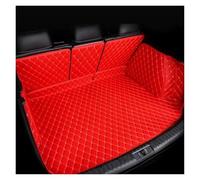 Tapis De Coffre Voiture Pour Xpeng G9 2022 2023 2024 5 Places, Accessoires De Voiture Tapis De Coffre Arrière En Cuir Tapis Sol Pour Coffre(Red-1)