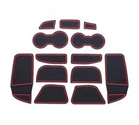 Tapis de Console Centrale pour Ford Focus 2012, Tapis De Rainure De Porte Intérieure Antidérapants Caoutchouc Accessoires