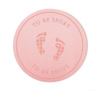 Tapis de corde à sauter en TPE épais de 15 mm antidérapant avec absorption des chocs et réduction du bruit imperméable résistant à la transpiration pour intérieur course entraînement yoga rose violet