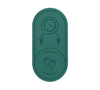 Tapis De Corde à Sauter Tapis de Sol antidérapant et insonorisant for Corde à Sauter 140 cm x 66, Tapis for Fitness Yoga, Usage Domestique(8mm Green)