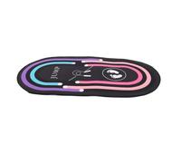 Tapis de Corde D'intérieur Antichoc, 31,5x19 Pouces | Surface Antidérapante, Base en Silicone, pour Salle de Sport à Domicile et Extérieur, Ovale, Facile à Rouler