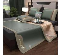 Tapis De Couchage D’été,surmatelas De Matelas De Lit en Bambou D’été,Tapis De Bambou Pliable pour Lit,surmatelas De Matelas Rafraîchissant,Drap De Lit Res, One Color, 90 * 195cm