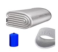 Tapis de couchage de camping - Feuille d'aluminium en PVC composite, coton perlé épais | Coussin de tente isolant, tapis de couchage réfléchissant thermique | Équipement de camping à la maison et à