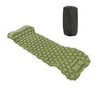 Tapis de couchage de camping, matelas gonflable pour tente, randonnée, voyage, coussin d'air avec valve à 2 voies, coussin de couchage léger et portable pour camping en plein air (Vert OD)