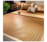 Tapis de couchage d'été en bambou, surmatelas rafraîchissant pliable en bambou, tapis de couchage rafraîchissant en rotin et bambou, literie d'été for dortoir scolaire à la maison(120x190cm)