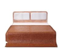 Tapis de couchage d'été pliable - Coussin en bambou carbonisé pour Mahjong - Tapis frais et lisse (0,8 x 1,9 m) - Parfait pour une utilisation en intérieur et en extérieur