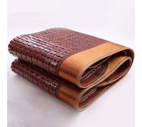Tapis de couchage d'été pliable double face en bambou respirant et rafraîchissant pour temps chaud, tapis de lit Mahjong portable, idéal pour la literie d'été et une utilisation en extérieur