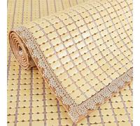 Tapis de couchage d'été pliable en bambou carbonisé antidérapant pour un confort respirant, parfait comme surmatelas rafraîchissant ou tapis de climatisation