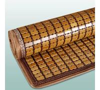 Tapis de couchage d'été pliable en bambou carbonisé respirant Dissipation de la chaleur pour lit, canapé et chaise, literie légère essentielle