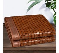 Tapis de couchage d'été pliable en bambou - Frais et rafraîchissant pour la maison, l'école, le dortoir - Literie portable pour plus de confort et de détente