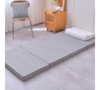 Tapis de couchage d'été pliable en bambou - Matelas respirant et rafraîchissant avec motif en rotin et taie d'oreiller | Parfait pour la relaxation par temps chaud et une expérience de sommeil