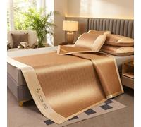 Tapis de Couchage d'Été Pliable Matelas Rafraîchissant Rotin, Tapis Lit Refroidissement Respirant Antidérapant, Matelas Été Léger Confort Frais, Facile à Entretenir(C,180 * 200cm)