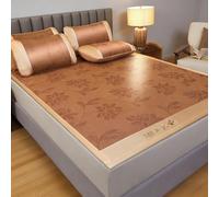 Tapis de Couchage d'Été Pliable Matelas Rafraîchissant Rotin, Tapis Lit Refroidissement Respirant Antidérapant, Matelas Été Léger Confort Frais, Facile à Entretenir(E,180 * 200cm)