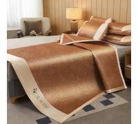 Tapis de Couchage d'Été Pliable Matelas Rafraîchissant Rotin, Tapis Lit Refroidissement Respirant Antidérapant, Matelas Été Léger Confort Frais, Facile à Entretenir(A,150 * 200cm)