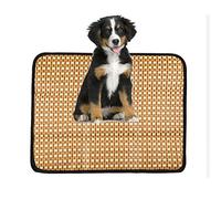 Tapis de couchage d'été pour animaux de compagnie pour chats et chiens, tapis de glace anti-adhésif, épais, haute élasticité, confortable, protection contre les faîtes, tapis rafraîchissant (noir XL)