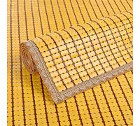 Tapis de couchage d'été rafraîchissant en bambou antidérapant et respirant pour lit, canapé, chaise, siège de voiture - Tapis rafraîchissant (60 x 210 cm)