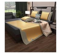 Tapis De Couchage D'été Respirant Double Face avec Taie d'oreiller, avec Arôme D'herbes, Design Pliable Et Rafraîchissant for Chambre, Salon Et Sol(Light Brown,90 * 195cm)