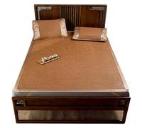 Tapis de couchage d'été tapis de refroidissement respirant matelas en bambou pliable literie rafraîchissante rotin matelas de camping portable sac de couchage extérieur (couleur : B taille : 1,5 x 2 m