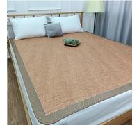 Tapis de couchage en bambou, matelas d'été portable double face pour chambre à coucher et sol climatisé, respirant, pliable, pour voyage et utilisation domestique (90 x 190 cm)