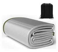 Tapis de couchage extérieur double face en aluminium résistant à l'humidité, épaisseur 7 mm, imperméable et isolant, tapis de pique-nique, tapis de camping for tente de plage et camping(3m x 2m)