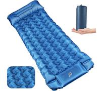 Tapis de Couchage Gonflable de Camping, Tapis de Camping Gonflable Ultraléger avec Oreiller et Pompe à Pied, Matelas de Couchage Gonflable Imperméable pour Tente, Plage, Randonnée