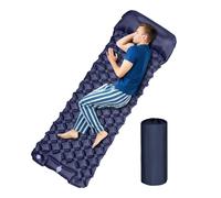 Tapis de couchage gonflable pour le camping, tapis de camping gonflable et imperméable - Équipement pliable d'extérieur pour la randonnée, la randonnée, une personne seule