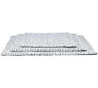 TRIXIE Matelas Mila, en Peluche, 60 × 50 cm, Blanc-Gris - 38987