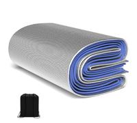 Tapis de couchage, mousse d'aluminium de 4 mm d'épaisseur, double face, résistant à l'humidité, tapis isolant pliable pour le camping, tapis de sol thermique pour tente d'extérieur