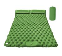 Tapis de couchage pour camping, 2 personnes avec oreiller | Accessoires de randonnée gonflables pour randonnée, trekking, voyage, voiture, tente, aventures