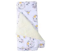 Tapis de Couchage pour Tout-Petits avec Oreiller et Couverture, Tapis de Couchage Thermique Anti-Coup Pied avec poignée 49x20, Sac Portable Enroulable pour Enfants pour garderie, écol