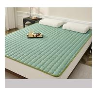 Tapis de couchage rafraîchissant en mousse à mémoire de forme de 2 cm d'épaisseur, respirant, pliable, pour l'été, vert, 90 x 190 cm, accessoire de lit essentiel pour un sommeil confortable