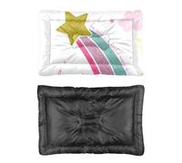 Tapis de couchage unique pour chien avec motif étoiles brillantes et arcs-en-ciel glorieux avec fond antidérapant - Housses de meubles pour animaux de compagnie - Plusieurs modèles - Cadeau apaisant