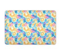 Tapis de couche réutilisable avec motif explosion de couleurs vives - Imperméable et lavable - Pour enfants et adultes - 132,1 x 86,4 cm (L x l)