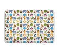 Tapis de couches de zoo d'éléphant animal de dessin animé imperméable lavable pour animaux de compagnie pot tapis d'entraînement changeant berceau pour enfants adultes animaux de compagnie, 132 cm L x