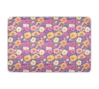 Tapis de couches réutilisables très grands motifs floraux colorés très absorbants, tapis d'apprentissage de la propreté, produits de literie pour enfants, 132,1 x 86,4 cm (L x l)