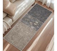 Tapis de Couloir 60x120 cm Mur en Brique, Tapis de Passage Ferme Rustique Antidérapant Lavable en Machine, Carpet Long pour Cuisine, Chambre, Entrée, Salon, Buanderie, Décoration Intérieure a5&o231