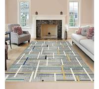 Tapis de couloir antidérapant 65 x 300 cm, lavable, pour cuisine et buanderie, tapis de couloir, design moderne, parfait pour la décoration d'intérieur, B, 0,5 x 4,5 m