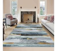 Tapis de couloir antidérapant 65 x 300 cm, lavable, tapis d'entrée, de cuisine et de buanderie, tapis de couloir durable, antidérapant, design moderne, A, 1,2 x 9,5 m