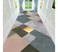 Tapis de couloir antidérapant avec envers en caoutchouc souple lavable pour escaliers, idéal pour la cuisine et la maison