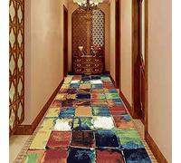 Tapis de couloir antidérapant en vinyle pour couloir, salon, cuisine et salle de bain, lavable, parfait pour les zones très fréquentées